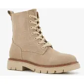 Blue Box dames croco veterboots beige maat 40