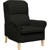 vidaXL Fauteuil Zwart Stof
