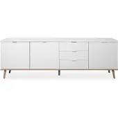 CALICOSY Göterborg 57 dressoir/wit/sonoma eik