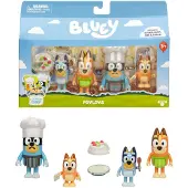 Bluey - 'Let's Play Chef' Bak een Pavlova taart met Bluey & Familie - 4 figurenset
