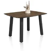 Henders & Hazel Palace eettafel 4-poots HPL/metalen frame gebroken zwart