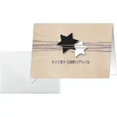 Sigel Christmas Wrapping Kerstkaart Bruin 25 Stuks