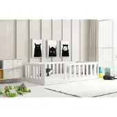 BMS - Kinder Eenpersoonsbed Bella Sima - 80x160 cm - Wit