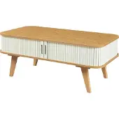 En.casa Salontafel Tysvær 100x50x40 cm naturel en cremewit []
