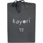 Kayori Hoeslaken Shizu Antracite (Jersey)-Lits-Jumeaux XL (180/200 x 200/210/220 cm)