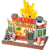 Lumineo Kersthuisje French Fries (snackbar) 12 X 19,5 X 16 Cm