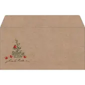 Sigel Kerstenveloppen 11,1 x 25 cm Bruin 50 Stuks
