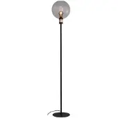 Masterlight Glazen vloerlamp Lazise 2 zwart met goud