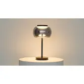 Lyora Design tafellamp Bounto met smoke glas