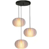 Masterlight Vide hanglamp Arena met witte kappen