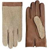 Laimbock Handschoenen Yale bruin katoen en leer