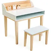 Tender Leaf Toys kinderbureau 75,5 x 53 cm hout naturel 2 delig
