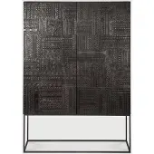 Ethnicraft Tabwa Binnenkast Teak Gebroken Wit 126x180 cm