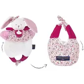 Doudou et Compagnie Doudou konijn Amusette 3 IN 1