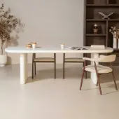 Giga Meubel Eettafel Maya Deens Ovaal Wit 240cm -