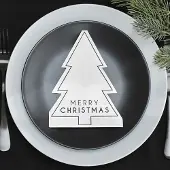 Ginger Ray - Servetten - 16 Merry Christmas zwart wit