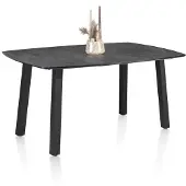Henders & Hazel Palace bartafel 4-poots HPL/metalen frame gebroken zwart