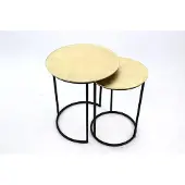 Concept Catania bijzettafel set van 2 metaal