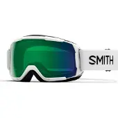 Smith Skibril Smith Grom Junior White / ChromaPop Everyday Green Mirror