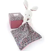Doudou et Compagnie Doudou - - Konijnenpop - Roze - Dubbelzijdig ultra-zacht - 12 cm
