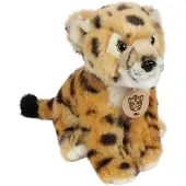 Heunec Cheetah knuffel - pluche - 20 cm - jachtluipaard - knuffeldier