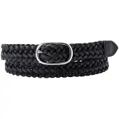 Levi's Charlie Braid Belt Black Size: 75 | Belts Outlet | Dames | Zwart