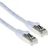 ACT FB6400 SFTP CAT6A Patchkabel Snagless | RJ45 Connectoren | Wit | 50 cm