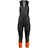 Huub Araya Mouwloos Neopreen Wetsuit Dames Zwart / Oranje
