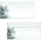Sigel Kerst envelop 'Eucalyptus magic', gegomd, 90g speciaal papier, inkjet &amp; laser printer, DIN lang, 50 stuks