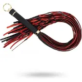 Easy Toys Fetish Collection - Flogger 64 cm - Rood en Zwart
