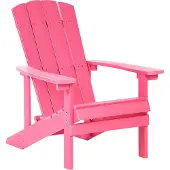 Beliani ADIRONDACK - Tuinstoel - Roze - Kunsthout