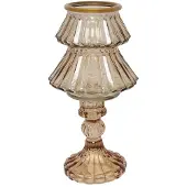 Countryfield Kandelaar boom S bruin Ø10,5xH18,5cm bruin Glas Kandelaar