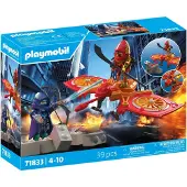 Playmobil | Helden | Heldendrone tegen boze ninja | Speelgoed vanaf 5 jaar | Cadeau voor kinderen | Met drone & speelfiguren voor avontuurlijke rollenspellen | 71833