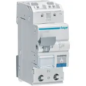 Hager AFDD met LS-schakelaar, 1P+N, 6kA, B-10A, ARC910D, 2 meter. Foutstroomdetectie/brandbeveiligingsschakelaar