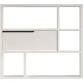 En.casa Wandrek Vesanto 90x22x81 cm wit en zwart []