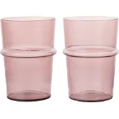 Ferm Living Boya High Glazen - Set van 2 Mauve