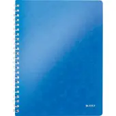 Leitz WOW schrift ft A4, gelijnd, blauw 6 stuks