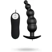 Vuxen Vibrerende bolletjes buttplug met afstandsbediening