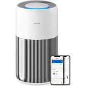 Philips PureProtect 2200 Series - Luchtreiniger - CADR 420m3/u - Ruimtes tot 109m2 - 3 Laags HEPA Filtratie - Air+ App - Ultrastil - Nachtlampje - Wit - AC2220/10