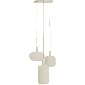 Light & Living Hanglamp 3L Ø38x34 cm TUFIA linnen crème