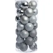Intratuin Kerstbal Henson Zilver D 7 Cm 50 Stuks