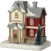 Intratuin Kersthuisje Huis Met Kerstboom 11,5 X 8 X 11 Cm