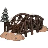 Intratuin Kerstdorpminiatuur Houten Brug 14 X 7 X 8 Cm