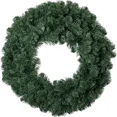 Intratuin Kerstkrans Winterberg Blauw Met 18 Lampjes Warm Wit D 50 Cm