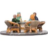 Intratuin Kerstdorpminiatuur Terras Met 4 Mensen D 11 H 5 Cm