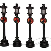 Intratuin Kerstdorp Verlichting Lantaarn Met Krans H 10 Cm 4 Stuks