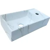 Lambini Designs Aigua fontein met kraangat wit marmer