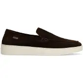 Manfield Bruine suède loafers | Maat 45