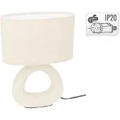 Home & Styling Tafellamp Steengoed E14 Crème crème Aardewerk Tafellamp
