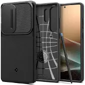 Spigen Optik Armor geschikt voor Samsung Galaxy S25 Ultra hoesje - Zwart